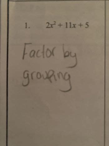 2x 2 11x 5 factored|factorise 2x² + 5x 2.